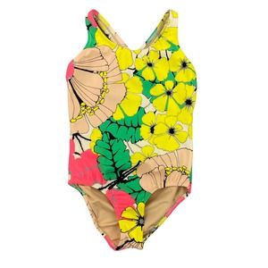 Crewcuts by J. Crew Girls Floral One Piece Swimsuit Size 4/5